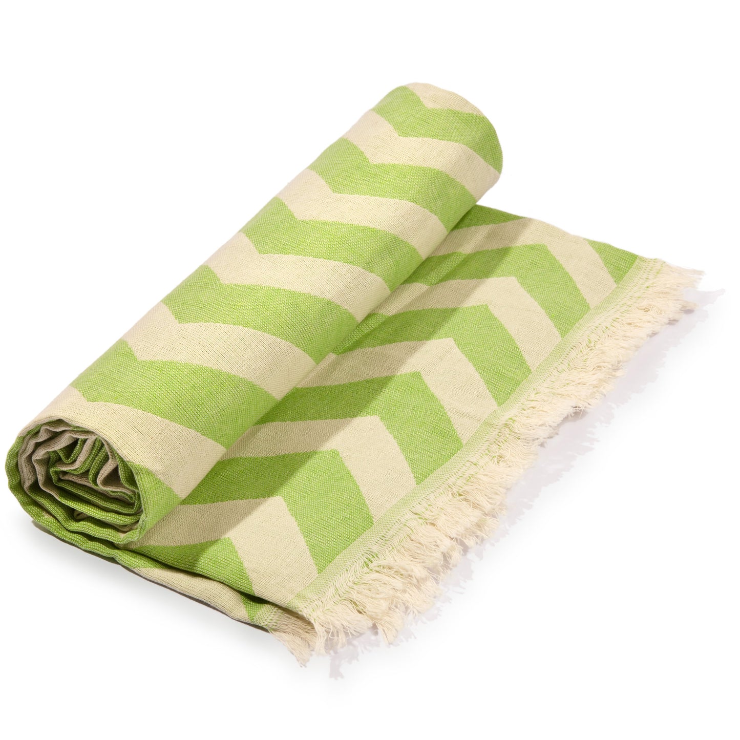 Mersin Chevron Towel / Blanket - Green
